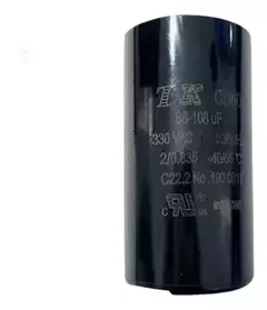 CONDENSADOR DE ARRQNQUE ELET ALUM 189-227 UF X 330 V-CD60-46X86
