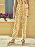 Calça Jacquard Marrie - amarelo - comprar online