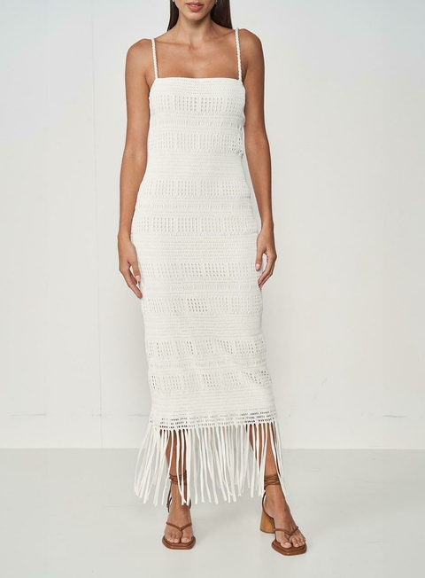 Vestido Tricot Franjas