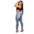 Calça Feminina Jeans Cinza Rasgada: Efeito Rasgado Trendy