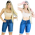 Bermuda Feminina Jeans Meia Coxa Lycra: Conforto e Estilo - Pop Wear