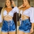 Short Jeans Feminino: Lavagem Vintage e Romântico - comprar online