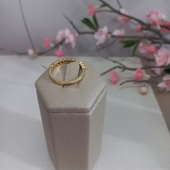 ANEL ZIRCONIAS COLORIDAS BANHADO A OURO - comprar online