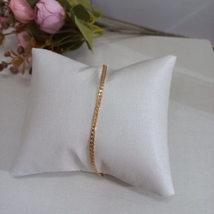 PULSEIRA ELINHO GRUMET FOLHEADA A OURO - comprar online