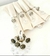 Servilletero cairel de metal x4unid - bronce