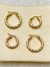Aros Acero Q Dorado