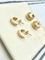 Aros Acero Q Dorado - comprar online