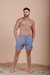 short linho - cinza mescla