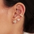 Brinco Coração Cravejado - Ouro 18k