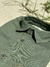 CAMISA DE LINHO MANGA CURTA VERDE MILITAR - loja online