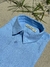 CAMISA DE LINHO MANGA CURTA AZUL CARIBE na internet