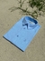 CAMISA DE LINHO MANGA CURTA AZUL CARIBE - comprar online