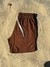 SHORT JERI DE LINHO MARROM - comprar online