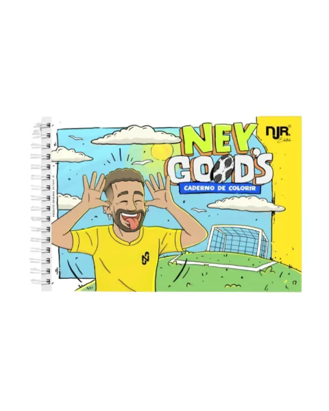 Livro de Colorir Ney Goods | Futebol | Desenho do Neymar para Colorir