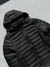 Campera de Pluma Negra con Piel Interior - Mak Indumentaria