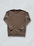 Sweater Waffle Frizado Marrón