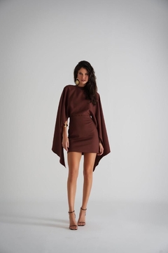 Vestido Curto Marrom Lia - Gretta