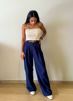 Calça Thaisa- Azul Marinho - comprar online