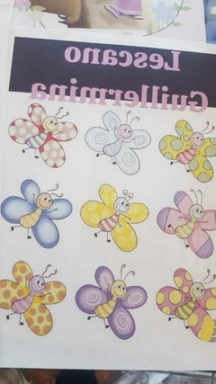 Imagen de hojas impresas para sublimar