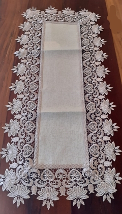 Caminho Trilho De Mesa Renda Guipir 90cm na internet