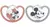 Nuk Set 2 Chupetes Space Disney Mickey Mouse Y Minnie 6-18 meses