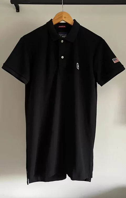 Polo Custom Bordado - Preto