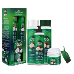 KIT ÓLEO DE COCO BELL CORPUS COSMÉTICOS AUXILIA NO CRESCIMENTO DOS CABELOS