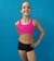 Top fucsia lunares
