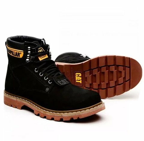 Bota Second Shift Em Couro Preta