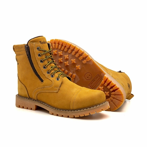 Bota Masculina Timberland Gui Couro Nobuck Amarela