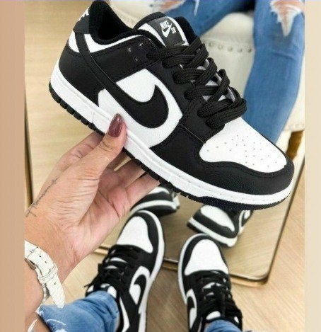 Tênis Unissex Nike SB Dunk Preto Branco