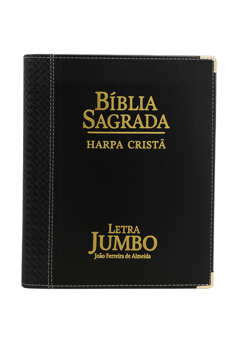 Bíblia Sagrada | ARC | Letra Jumbo| Harpa Avivada e Corinhos - Preto - comprar online
