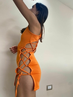 Vestido con abertura - comprar online
