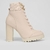 BOTA FEMININA COTURNO SALTO ALTO CREME 3089.102 - comprar online