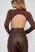 Body Maju Costas Nua Marrom - loja online