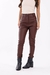 Calça Couro Skinny Marrom - comprar online