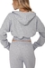 Jaqueta Moletom Cropped Cinza - Closet Louise