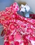 Vestido Infantil "Pink Garden" com Estampa Floral Vibrante - comprar online