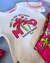Conjunto Infantil "Tropical Mood" com Saia Rosa Estampada - comprar online