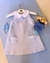 Vestido Infantil 1+1 com Bolsos e Gola Peter Pan