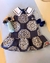 Vestido Infantil "Marinheiro Chic" com Estampa Geométrica