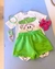 Conjunto Infantil "Sun Vibes" com Shorts Verde