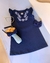 Vestido Infantil "Elegância Azul" com Bordado Floral