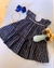 Vestido Infantil "Corações Delicados" com Estampa de Listras