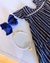 Vestido Infantil "Corações Delicados" com Estampa de Listras na internet