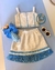 Conjunto Infantil "Blue Fringes" com Top e Saia