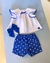 Conjunto Infantil "Flores Azuis"