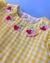 Vestido Infantil "Cerejas e Xadrez" - comprar online