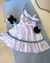Vestido Infantil "Marinheira Moderna" com Detalhes em Azul
