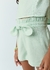 Conjunto Infantil 1+1 com Cropped e Short Verde Menta - loja online